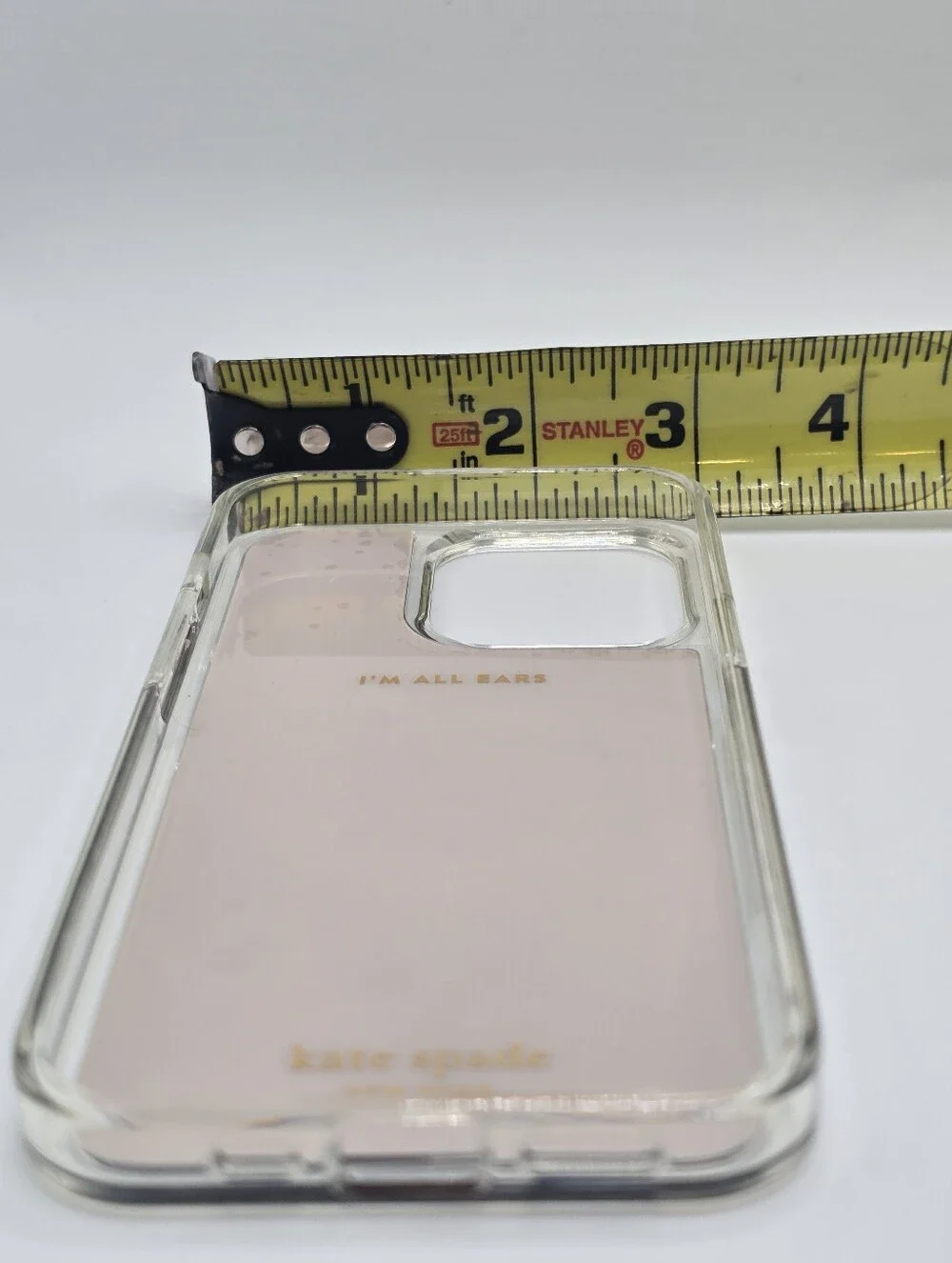 NWOT Kate Spade I'm All Ears Black Saffiano Leather Pro Max Case
